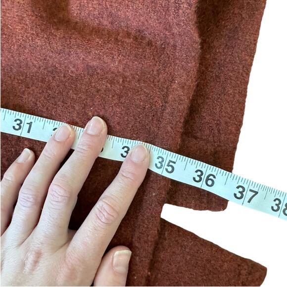 Jenni Kayne Wool Blend Sweater Coat Rust - Picture 11 of 11